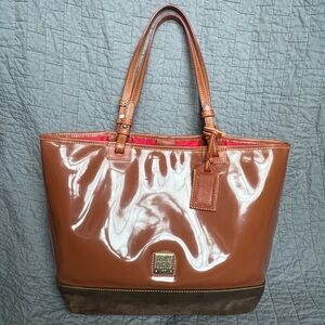 Dooney & Bourke Brown Leather Tote Bag